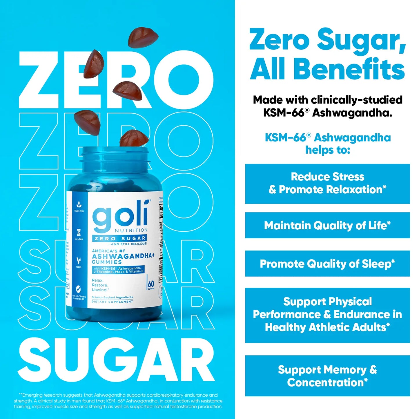 Zero Sugar Best Seller Trio: 3-in-1 Apple Cider Vinegar Gummies with Probiotics, Vitamin B12 & Ashwagandha - Vegan, Gluten-Free, Non-GMO!