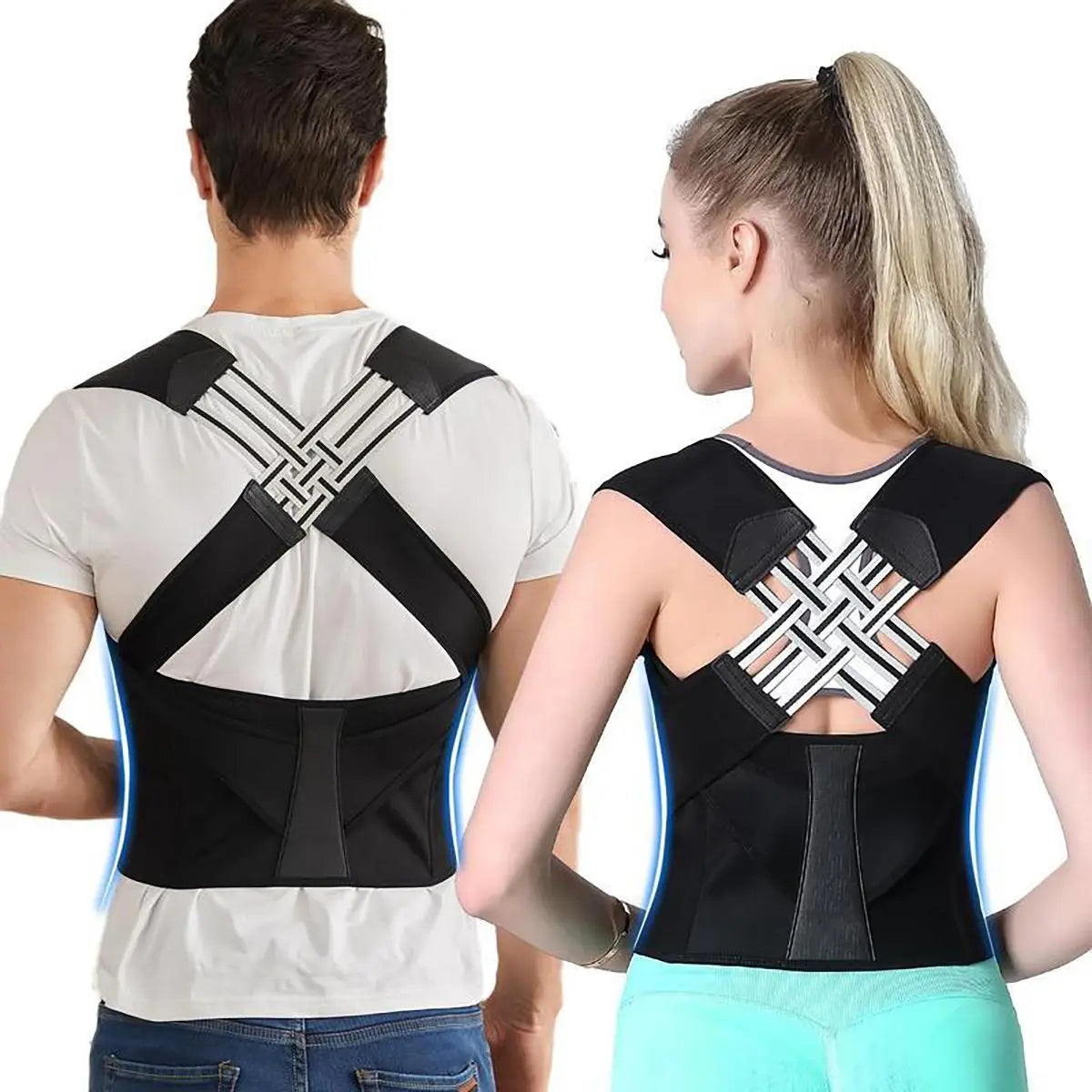 Unisex 2.0 Waist Trainer & Posture Corrector - Ultimate Back Support Brace for Men, Women & Teens