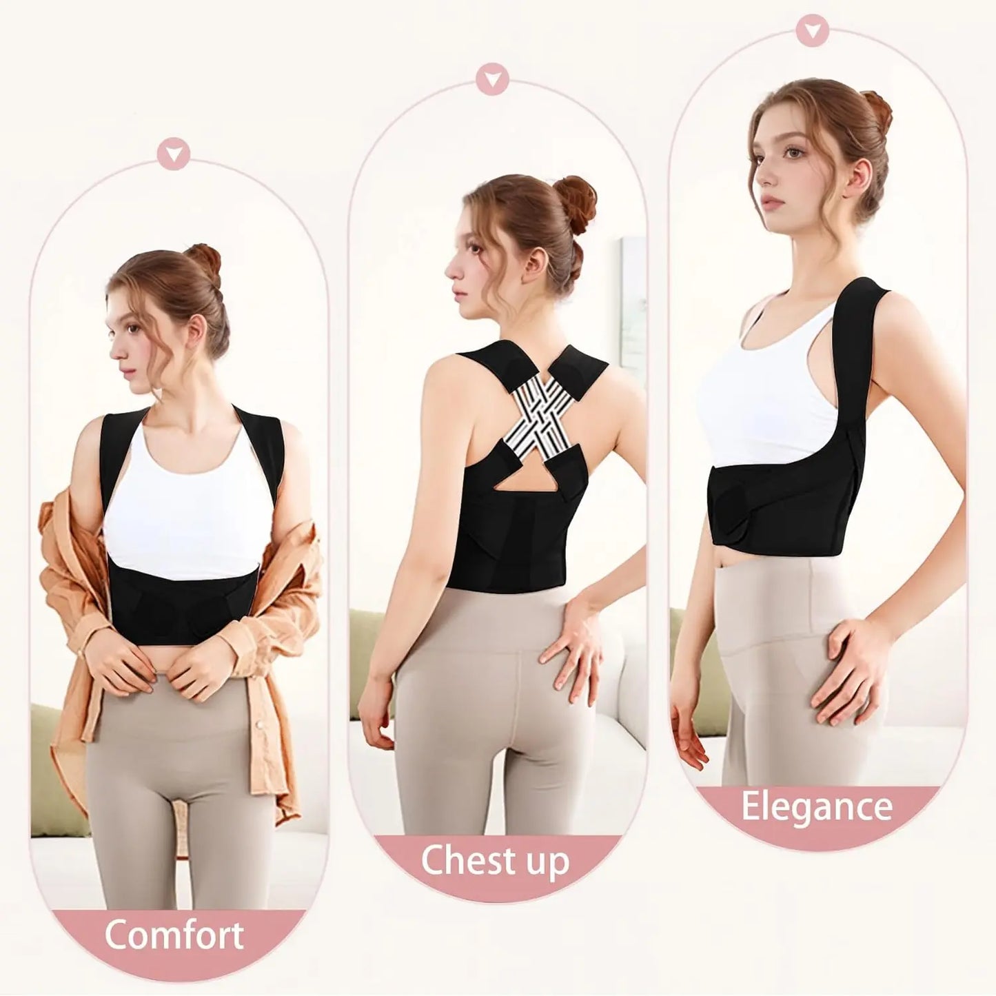 Unisex 2.0 Waist Trainer & Posture Corrector - Ultimate Back Support Brace for Men, Women & Teens