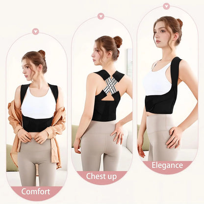 Unisex 2.0 Waist Trainer & Posture Corrector - Ultimate Back Support Brace for Men, Women & Teens