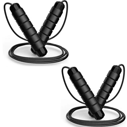 Pro Speed Adjustable Jump Rope - Tangle-Free Skipping Rope with Smooth Ball Bearing, Ergonomic Handles for All Ages - Perfect for Home, School & Gym Workouts