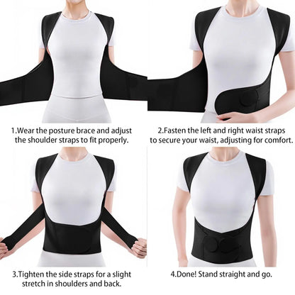 Unisex 2.0 Waist Trainer & Posture Corrector - Ultimate Back Support Brace for Men, Women & Teens