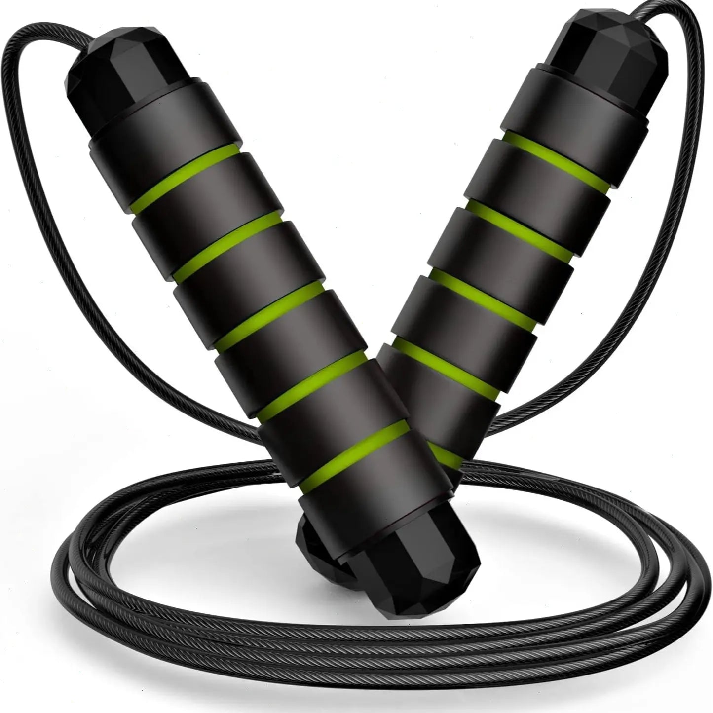 Pro Speed Adjustable Jump Rope - Tangle-Free Skipping Rope with Smooth Ball Bearing, Ergonomic Handles for All Ages - Perfect for Home, School & Gym Workouts