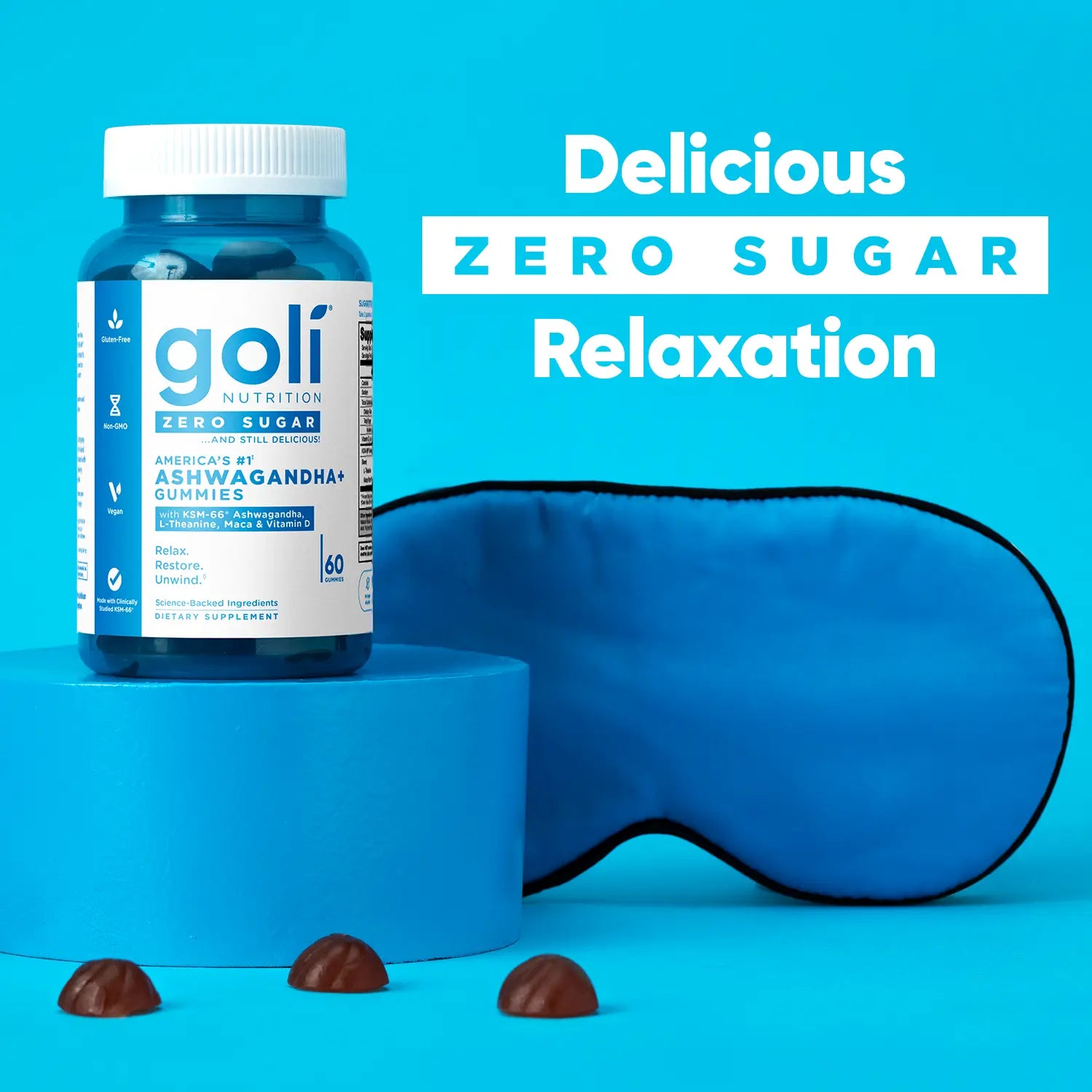 Zero Sugar Best Seller Trio: 3-in-1 Apple Cider Vinegar Gummies with Probiotics, Vitamin B12 & Ashwagandha - Vegan, Gluten-Free, Non-GMO!