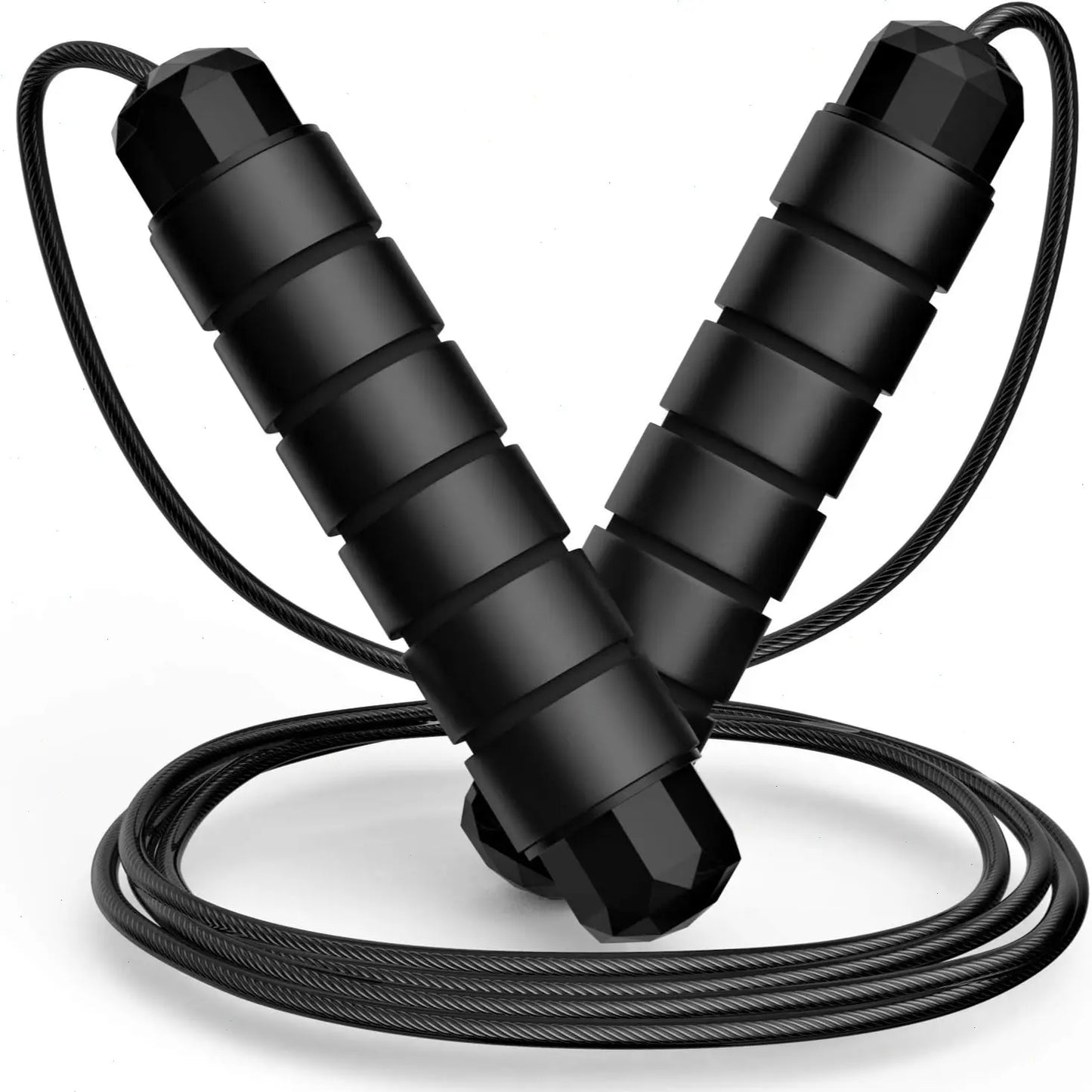 Pro Speed Adjustable Jump Rope - Tangle-Free Skipping Rope with Smooth Ball Bearing, Ergonomic Handles for All Ages - Perfect for Home, School & Gym Workouts