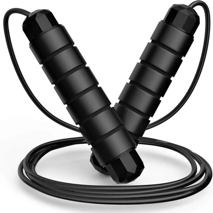 Pro Speed Adjustable Jump Rope - Tangle-Free Skipping Rope with Smooth Ball Bearing, Ergonomic Handles for All Ages - Perfect for Home, School & Gym Workouts