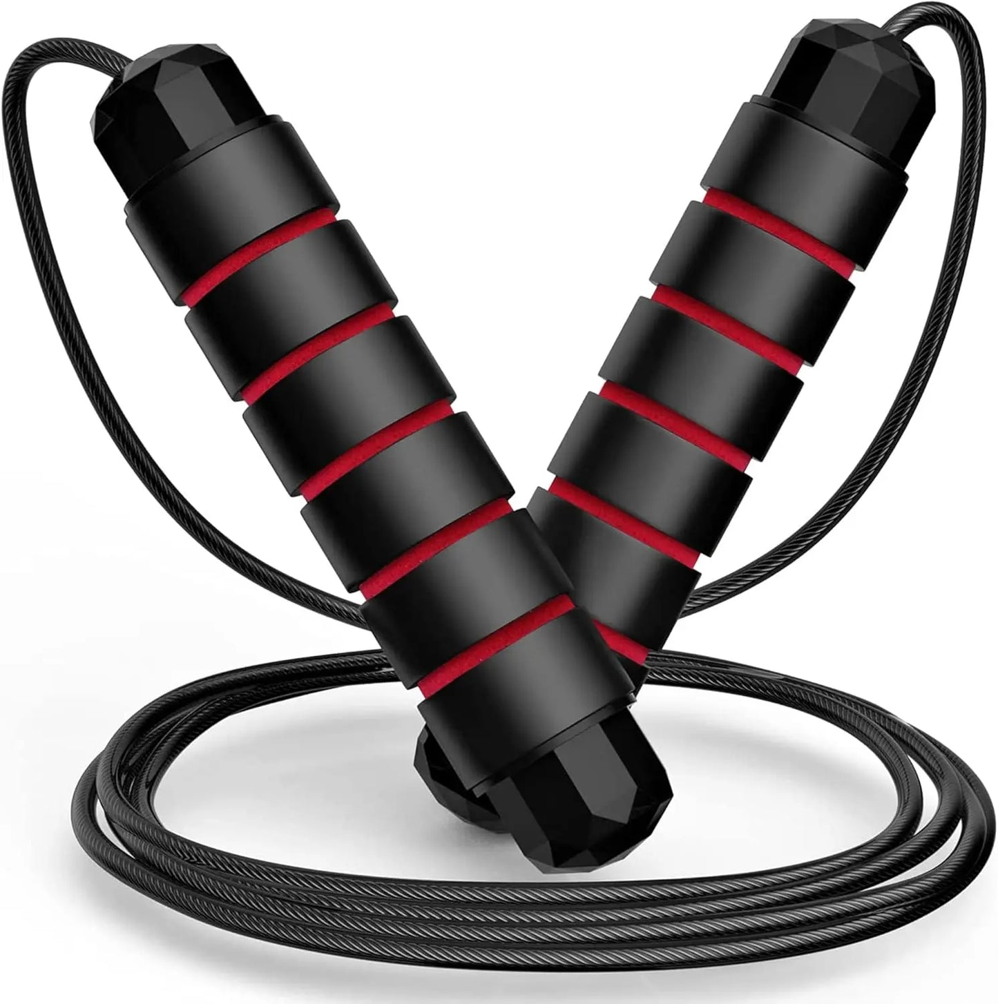 Pro Speed Adjustable Jump Rope - Tangle-Free Skipping Rope with Smooth Ball Bearing, Ergonomic Handles for All Ages - Perfect for Home, School & Gym Workouts