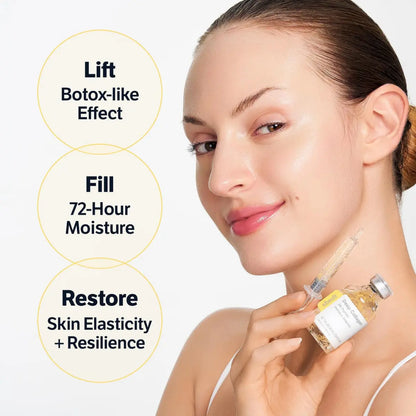 Silk Collagen & Peptide Face-Lift Duo – Tiktok Exclusive Gift Set for Firming, Moisturizing, and Anti-Aging with 8 Types of Hyaluronic Acid