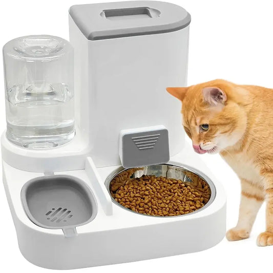 Revolutionary 2-in-1 Automatic Pet Feeder and Waterer for Cats and Dogs - The Ultimate Convenience for Pet Care!